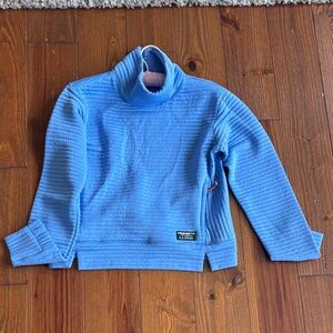 L.L. Bean Bright Blue Cowl Neck Sweater